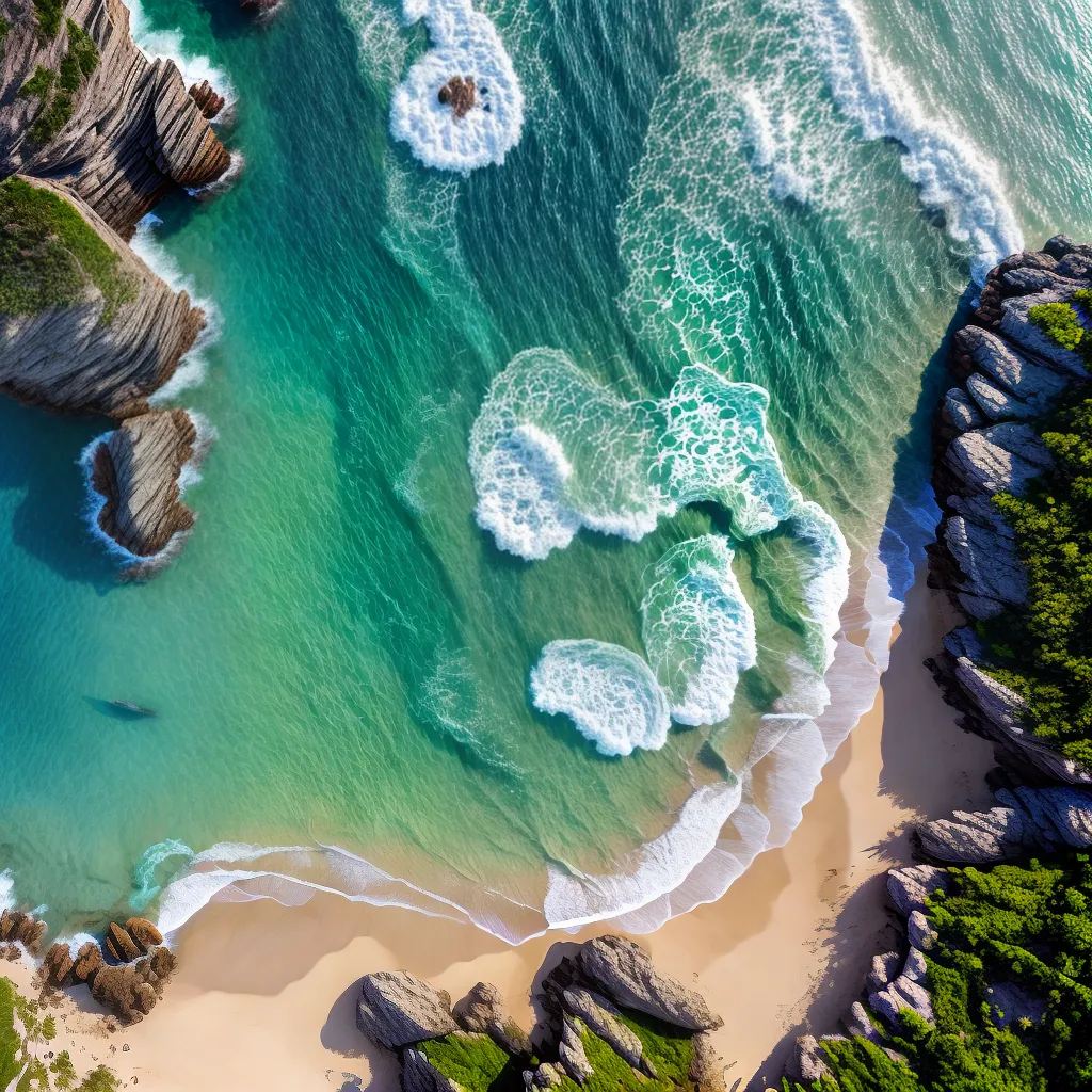 Fotos praia solitario agua cristalina sonho