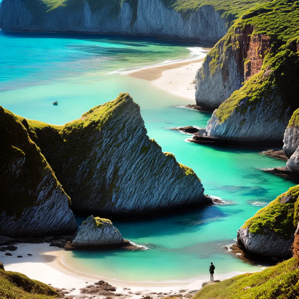 Andarilhagem, Conexões e Voluntariado: Significados de Sonhar com Praias Secretas. 6 Fotos praia solitario cliffs agua voluntariado