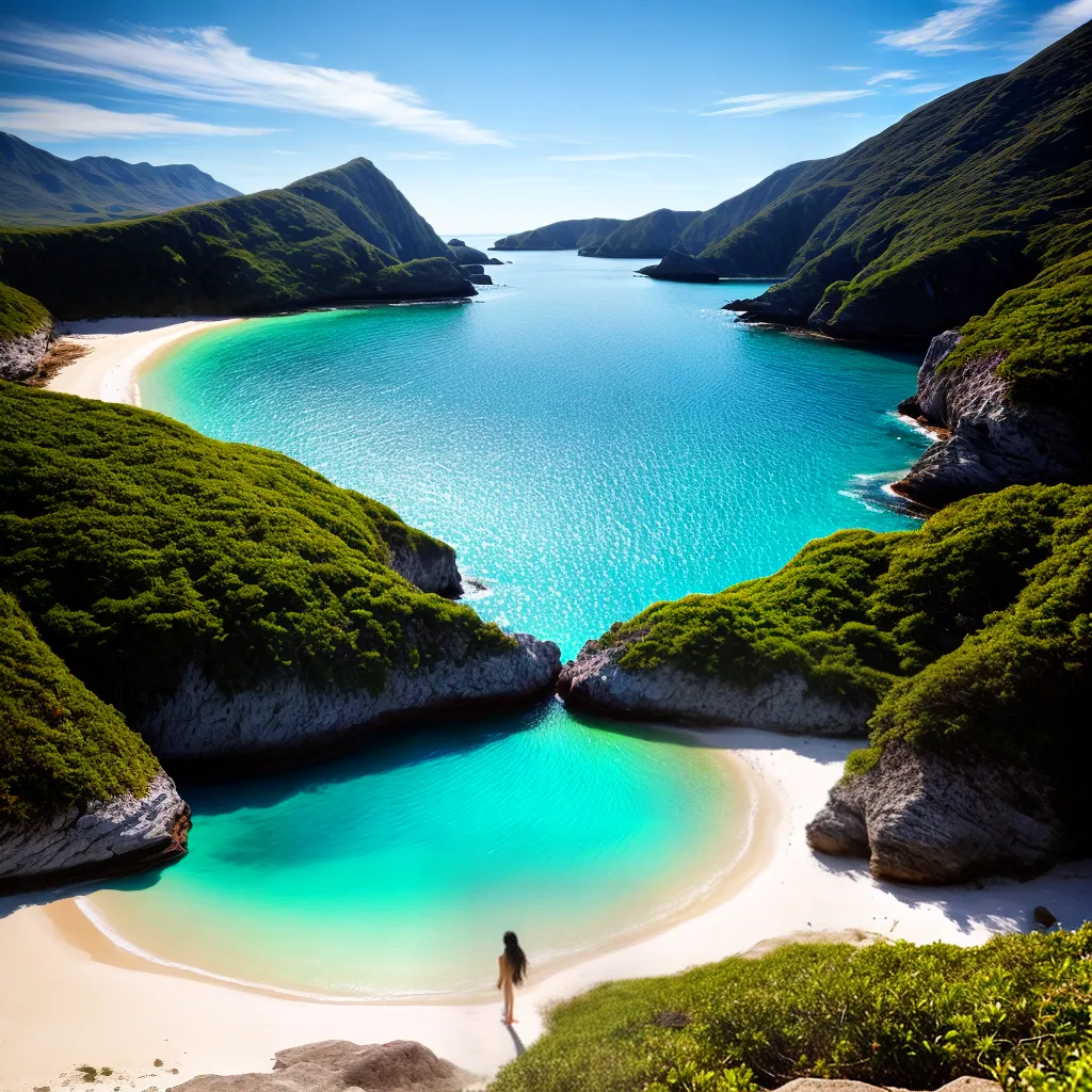 Fotos praia tranquila agua cristalina sonhador