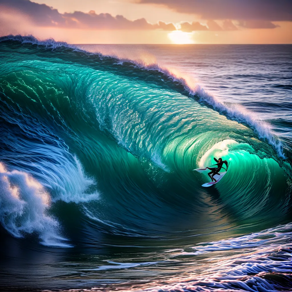 Descubra o Significado dos Sonhos com Ondas Gigantes em Praias Paradisíacas 5 Fotos praia tropical onda gigante