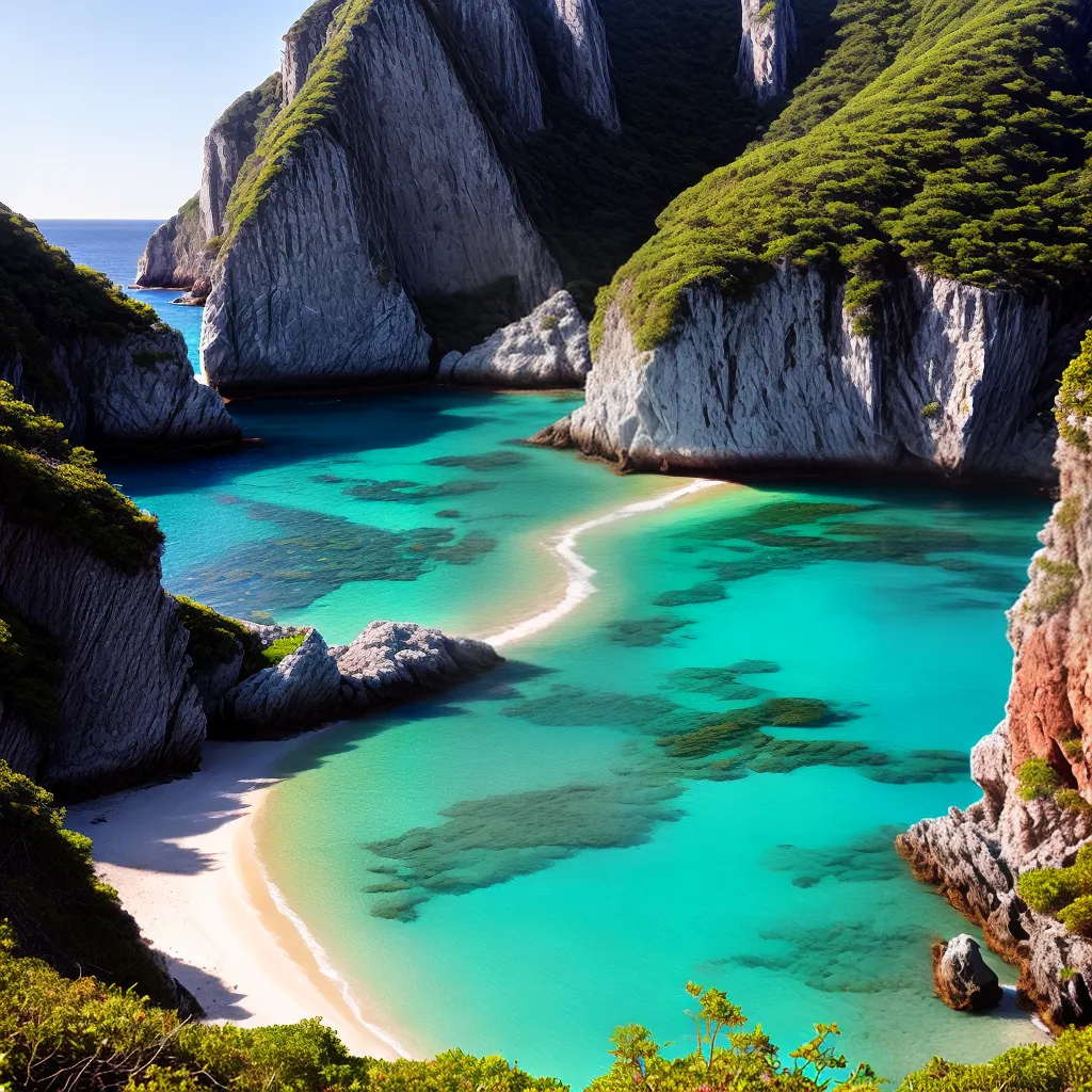 Descubra o Significado de Sonhar com Praias Secretas 4 Fotos praia turquesa branco verde descoberta