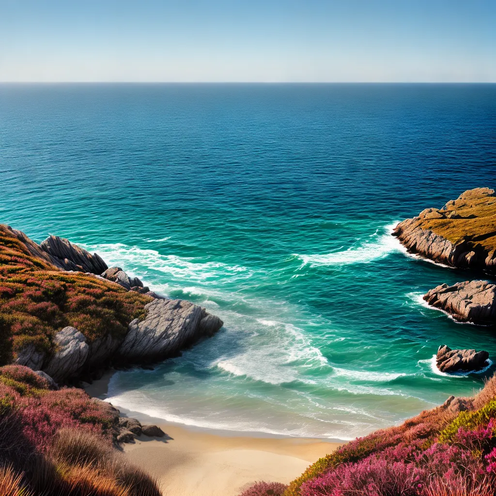 Fotos praia veleiro ondas gaivotas serenidade
