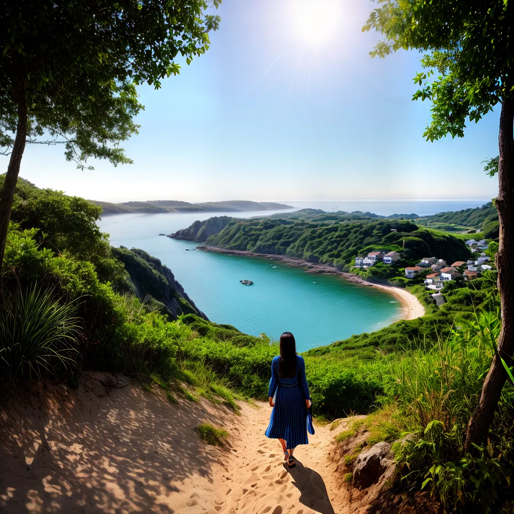 Descubra o Significado de Sonhar com uma Vila costeira 2 Fotos praia vila costeira natureza paz