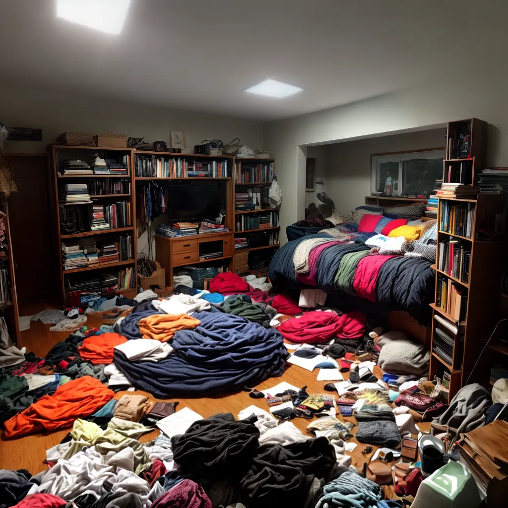 Acumulação exagerada: descubra o significado de sonhar com acumular objetos 6 Fotos quarto baguncado acumulo objetos