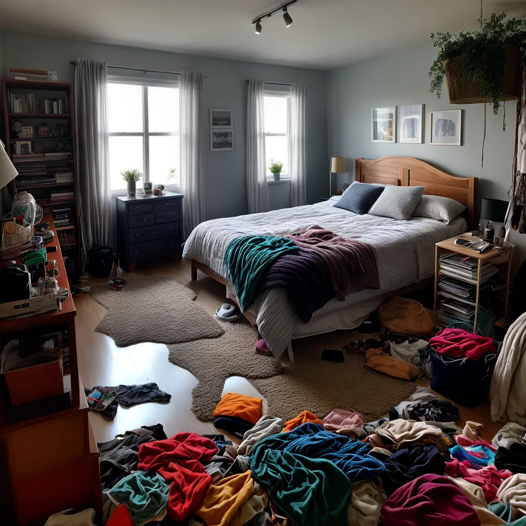 Descubra o significado de sonhar com bagunça. 3 Fotos quarto baguncado organizacao sonho
