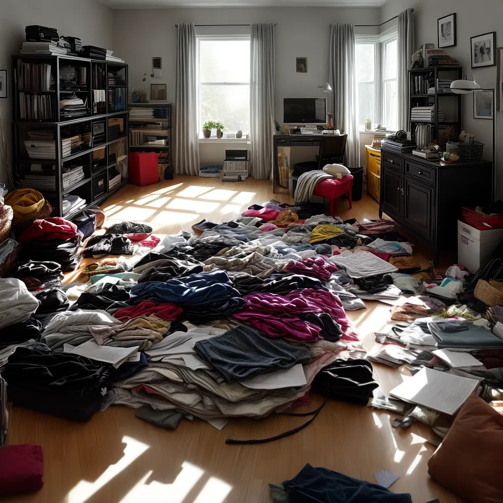 Descubra o significado de sonhar com bagunça. 4 Fotos quarto desorganizado bagunca sonho 1