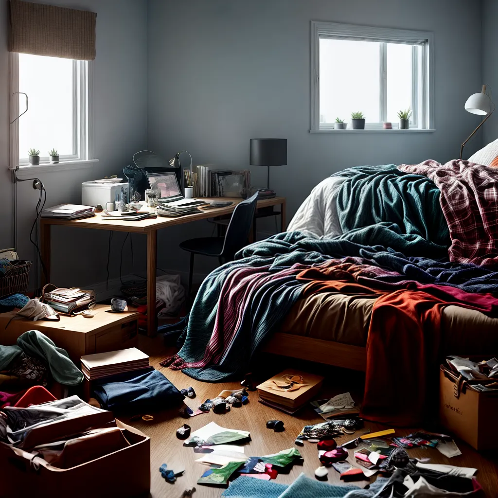 Fotos quarto desorganizado bagunca sonho