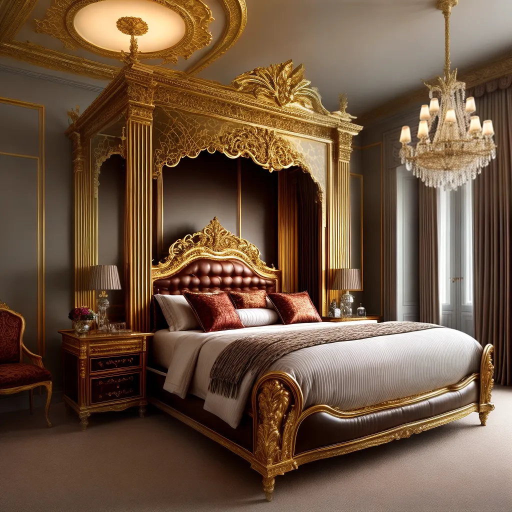 Qual o Significado de Sonhar com Luxuosidade e Decoração? 4 Fotos quarto luxo cortinas veludo lustre