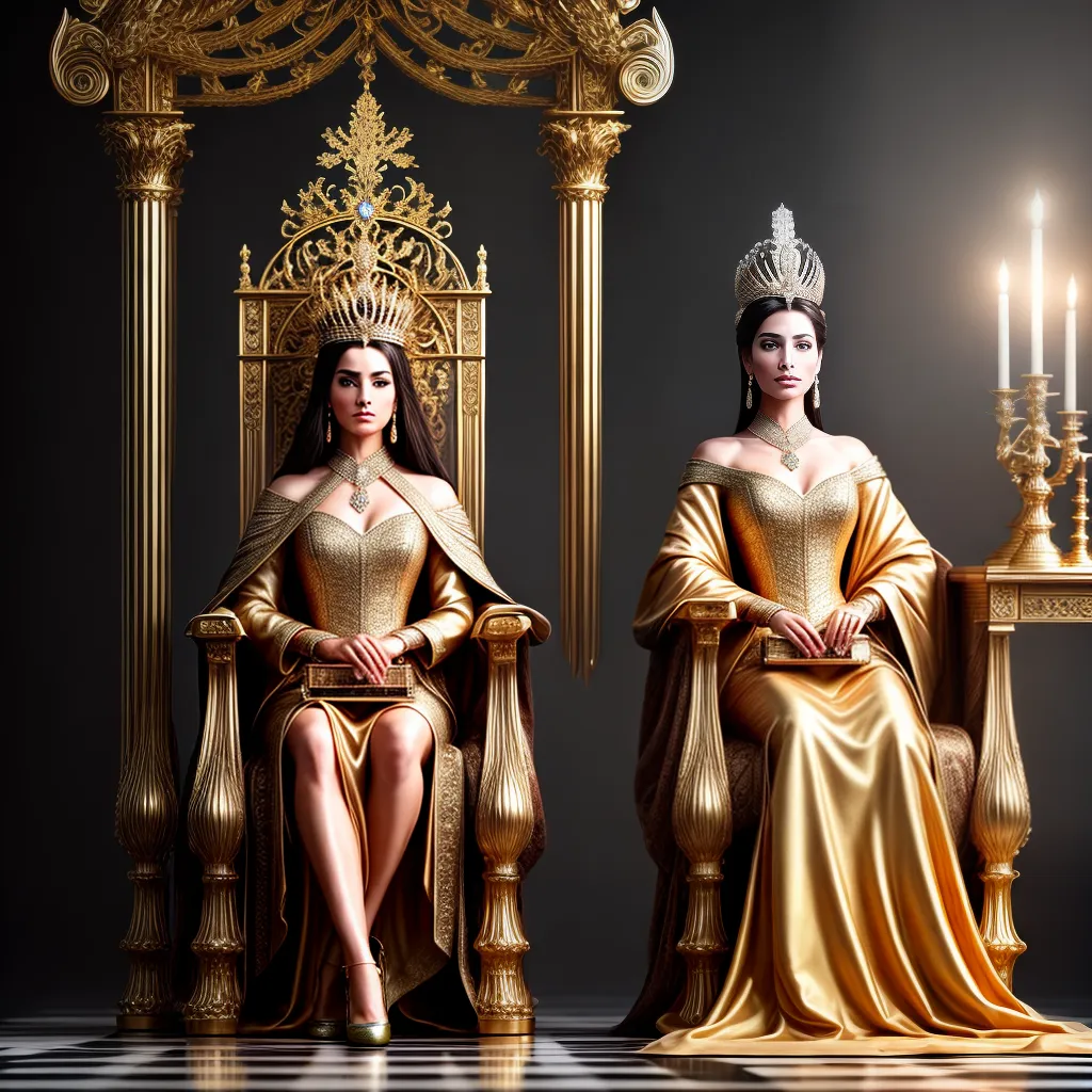 Descubra o Significado de Sonhar com a Rainha do Xadrez 3 Fotos rainha xadrez trono ouro estrategia