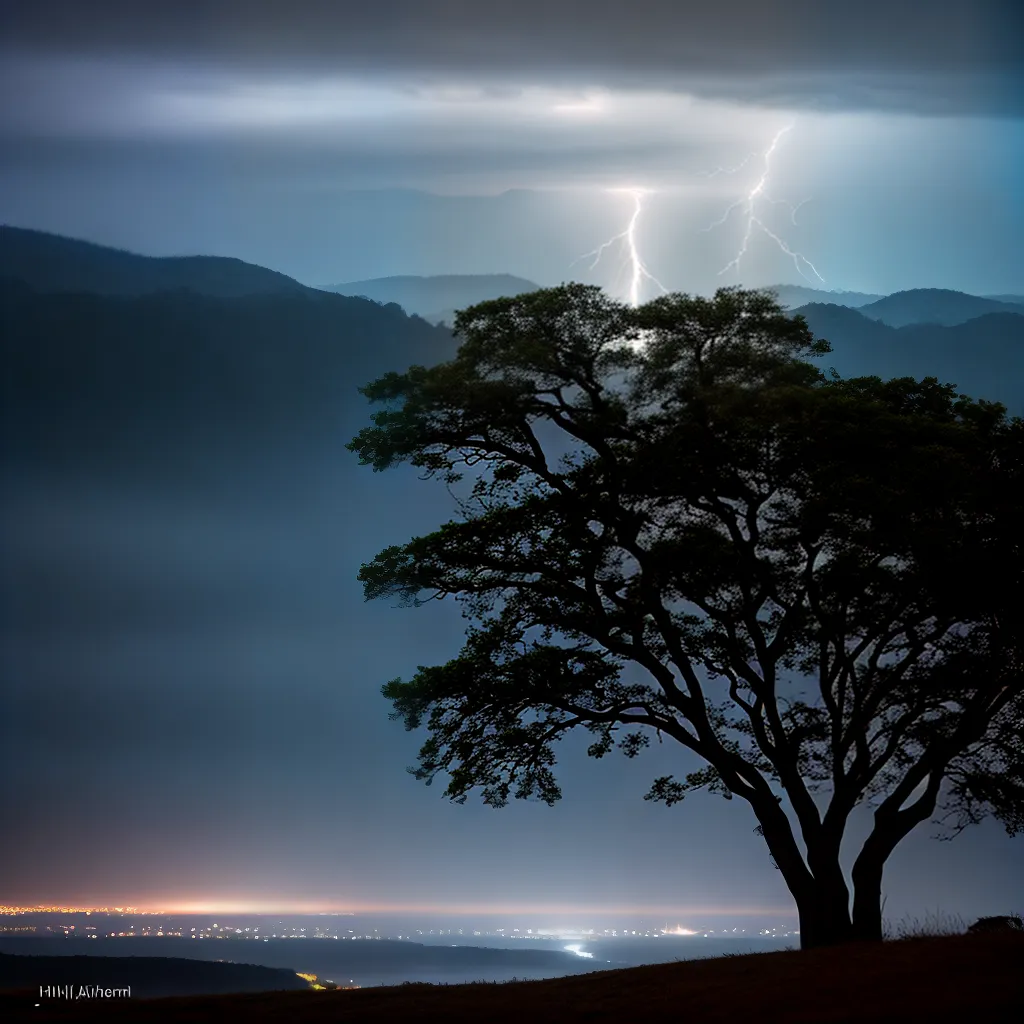 Descubra o Significado de Sonhar com Relâmpagos 4 Fotos raio inspiracao paisagem noite