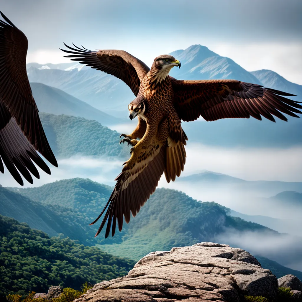 Extensão do Raptor: O Significado por Trás do Sonho 2 Fotos raptor voo liberdade montanhas