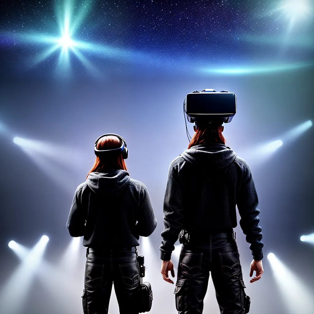 Fotos realidade virtual luz espiritualidade