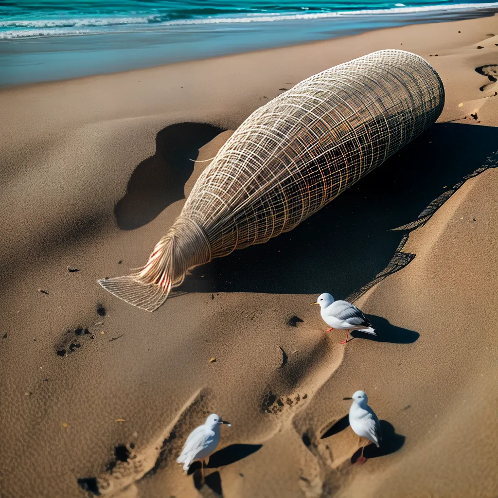 Fotos rede pesca gaivotas praia sonhos