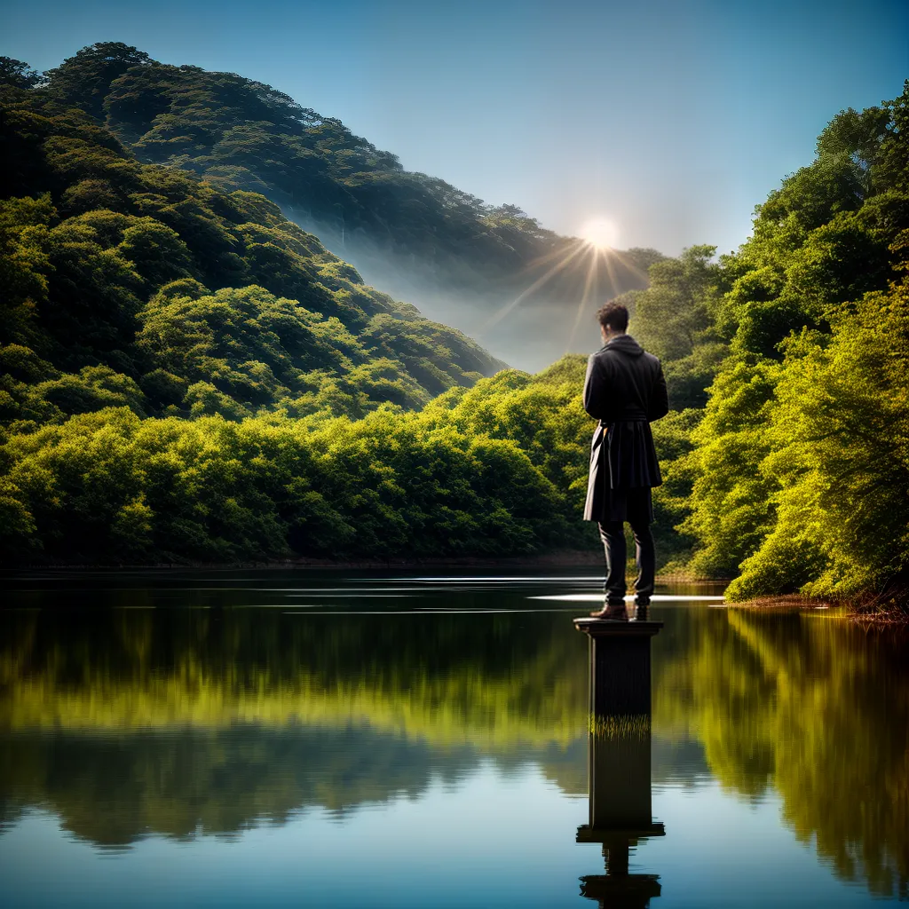 Fotos reflexao lago sereno subconsciente 1