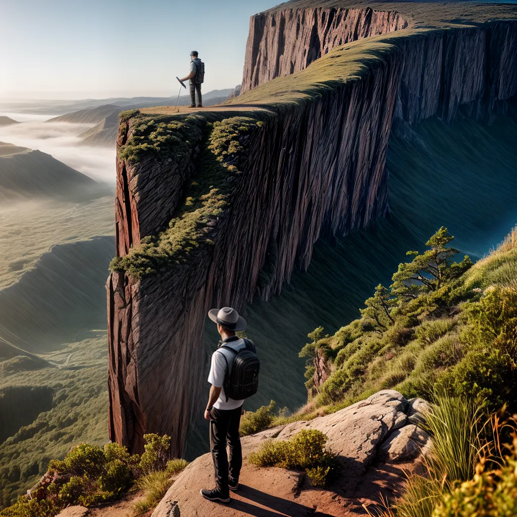 Consolidação dos Sonhos: Aprenda a interpretar e encontrar paz (tema: saúde mental) 5 Fotos reflexao penhasco paisagem caderno