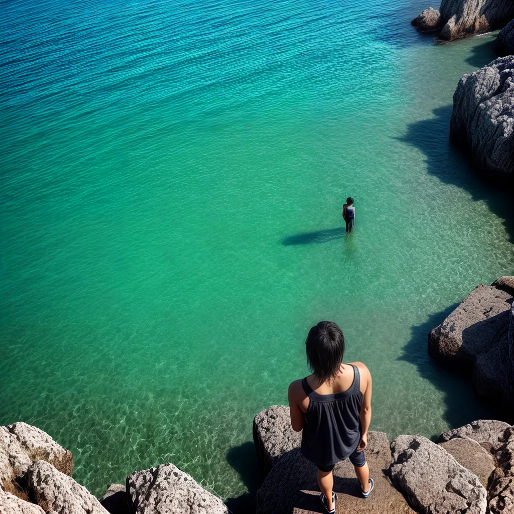 Fotos reflexao sonhos oceano horizonte