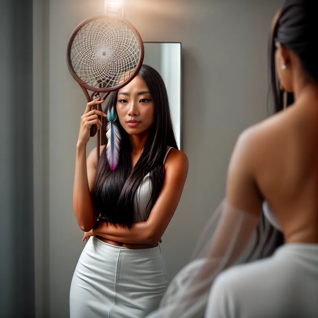Fotos reflexao sonhos tecido espelho