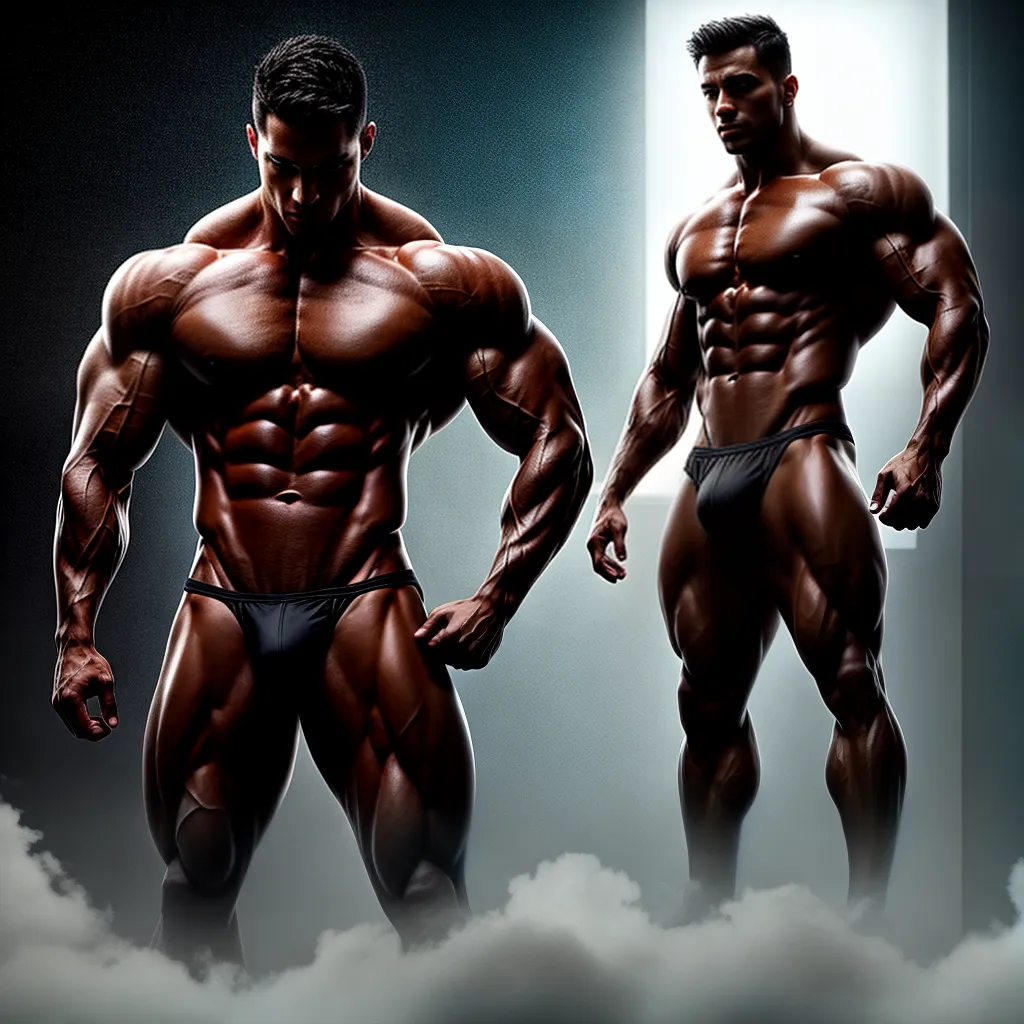 Fotos reflexo corpo musculoso ectomorfo