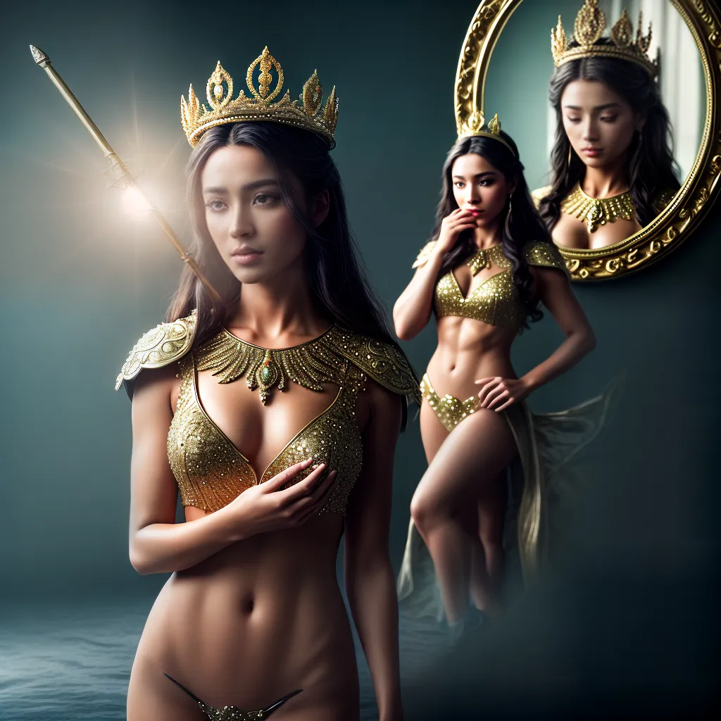 Fotos reflexo ironico coroa espelho