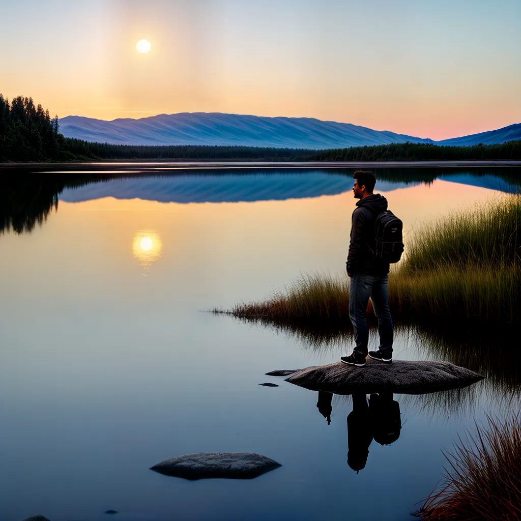 blog: Desvendando os Mistérios dos Sonhos com Água 2 Fotos reflexo lua cheia lago sereno