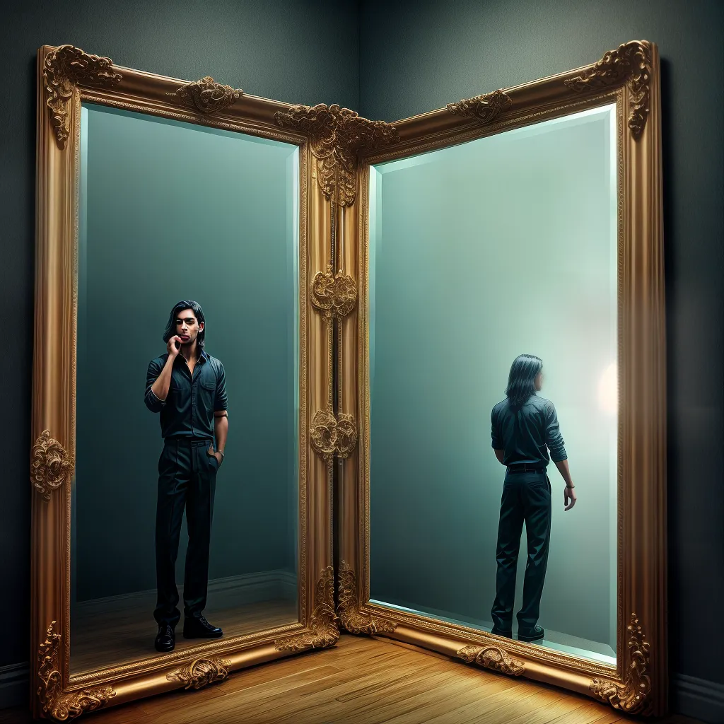 Fotos reflexo nebuloso mao face