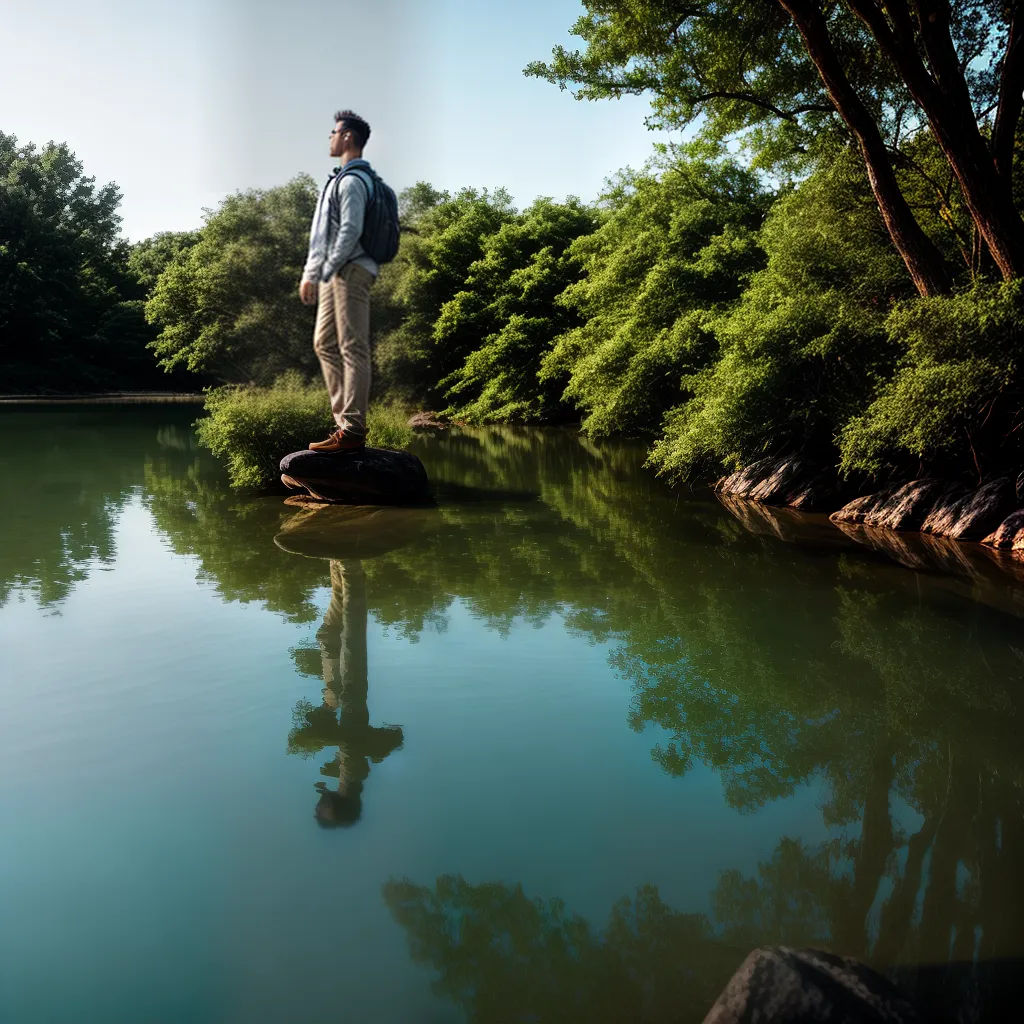 Desvendando os Mistérios de Sonhos com Água. 2 Fotos reflexo sereno agua sonho