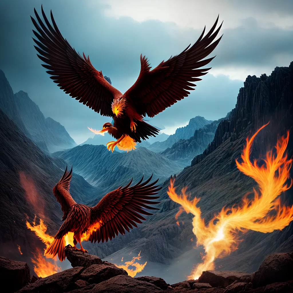 Fotos renascimento fenix puzzle cores