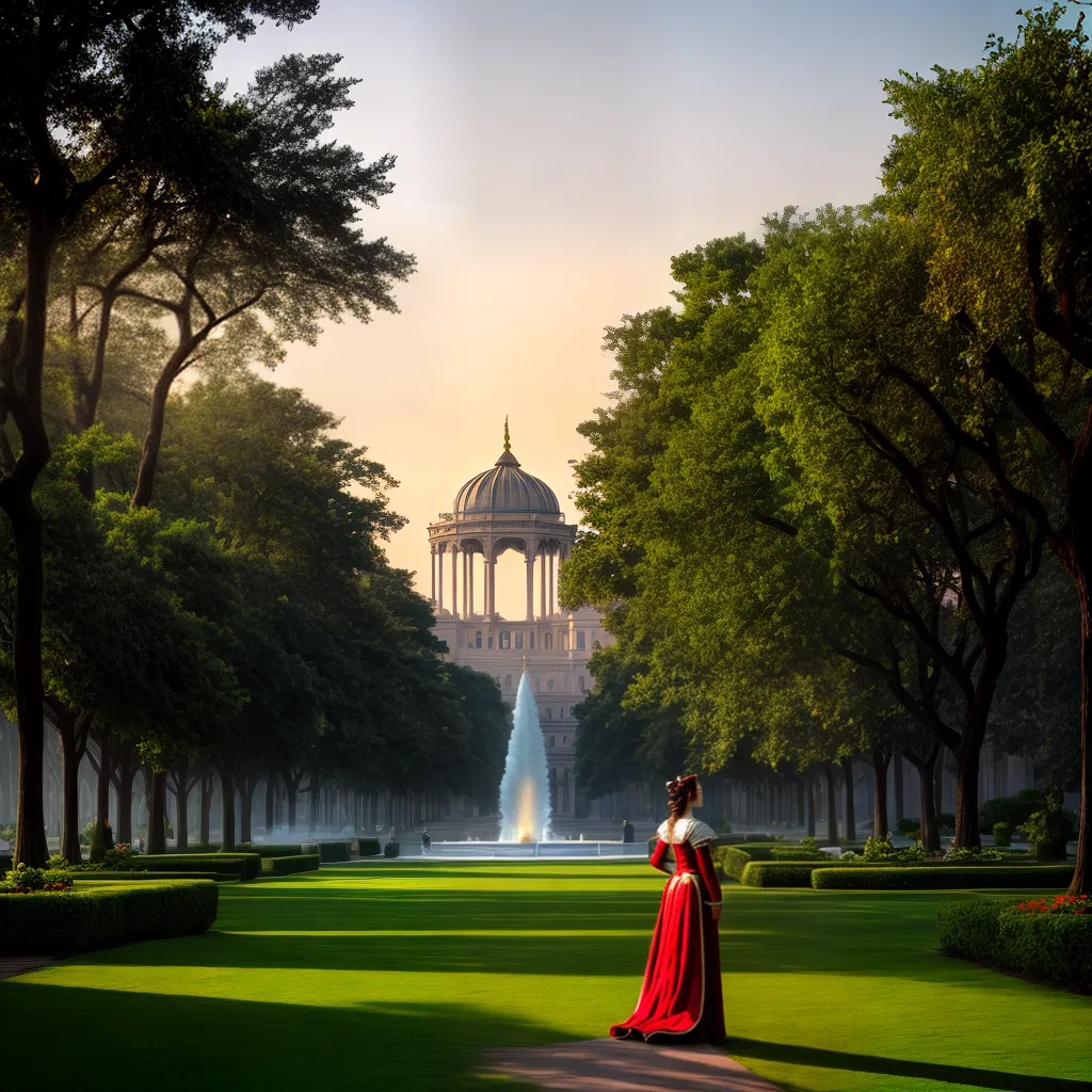 Monarquia e Renascimento: Desvendando o Significado de Sonhos 4 Fotos renascimento palacio jardim por do sol