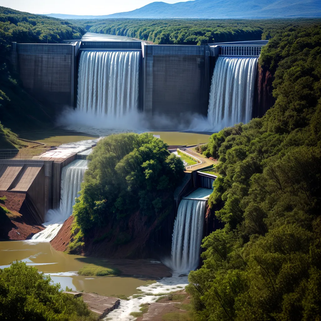 Fotos represa rompimento alagamento fuga panico