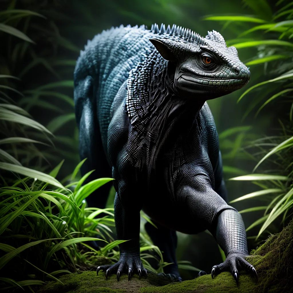 Desvendando mistérios: o que significa sonhar com Réptil 3 Fotos reptil escuro jungla medo