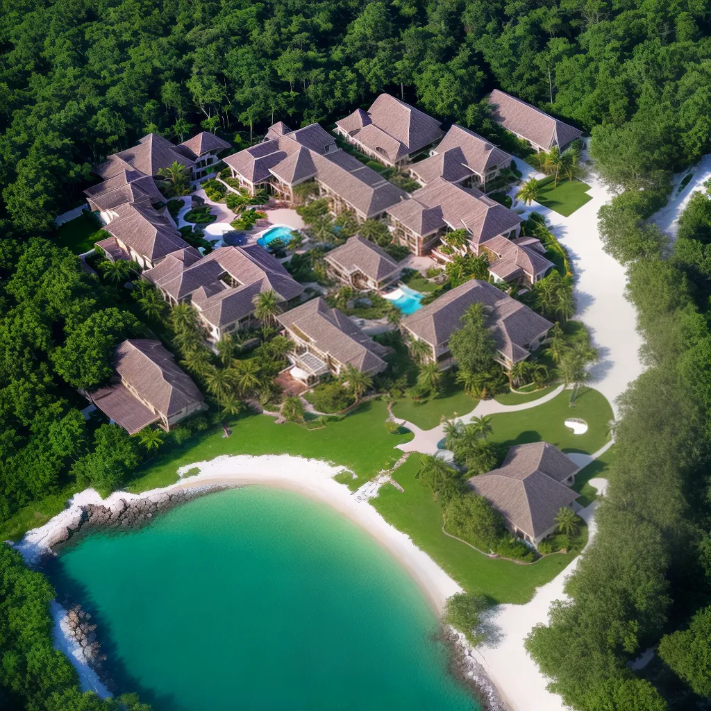 Fotos resort luxo lareira aerea