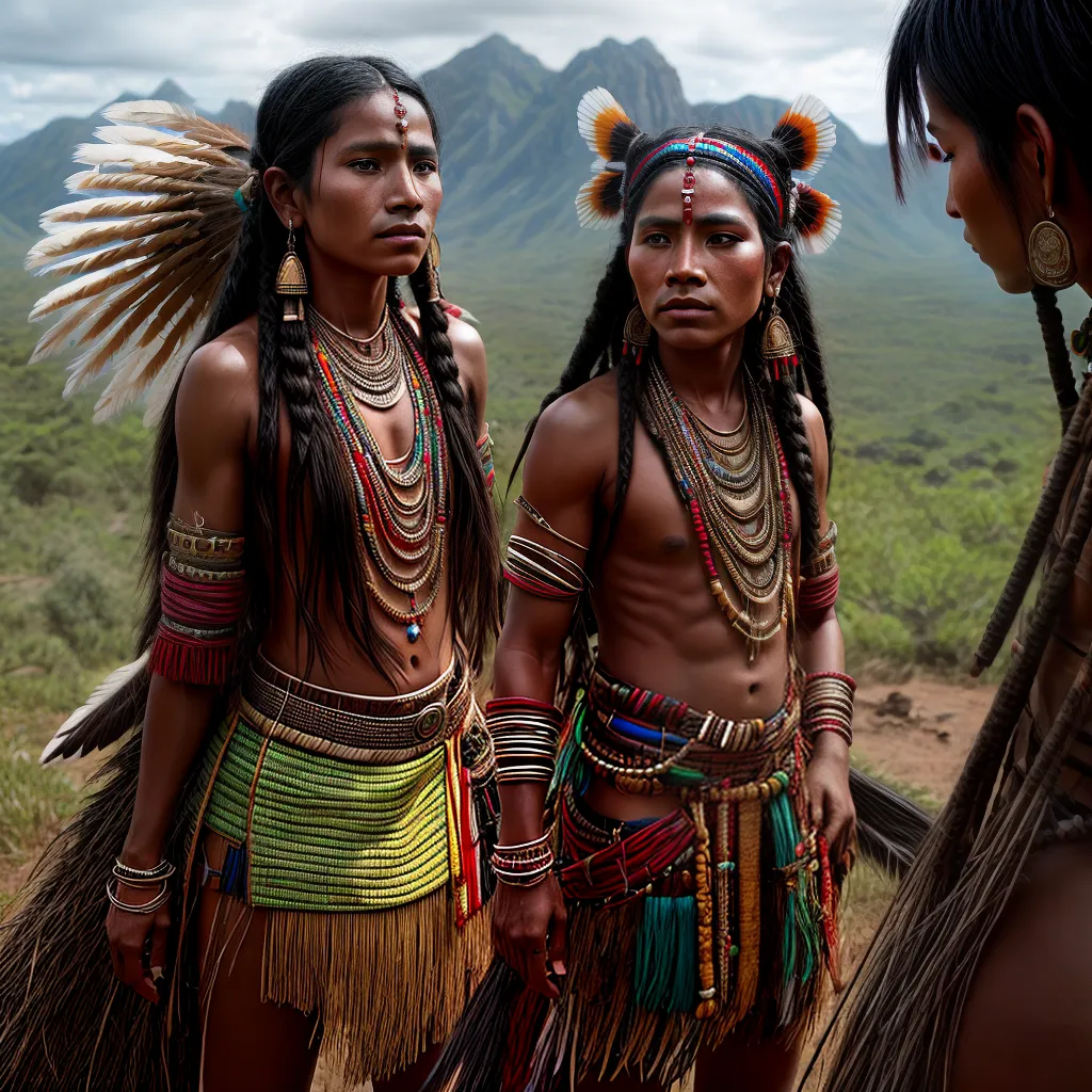 Desvendando o Significado de Índio: Mitos e Verdades 9 Fotos retrato indigena traje acessorios