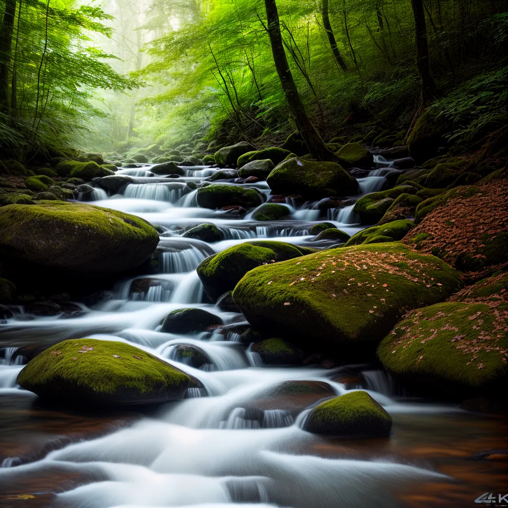 obrindo o Significado de Sonhar com Água Limpa e Cristalina 4 Fotos riacho floresta luz paz 2