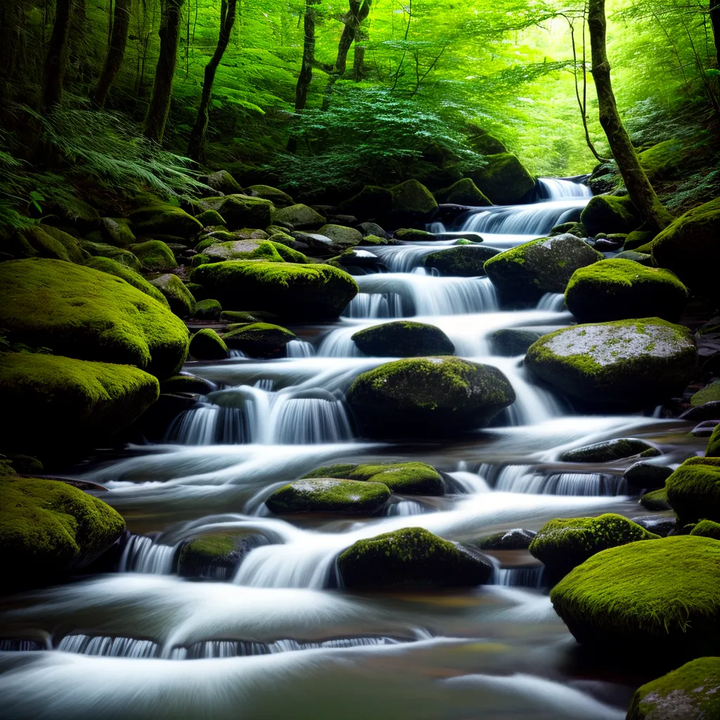 Fotos riacho floresta peixes serenidade
