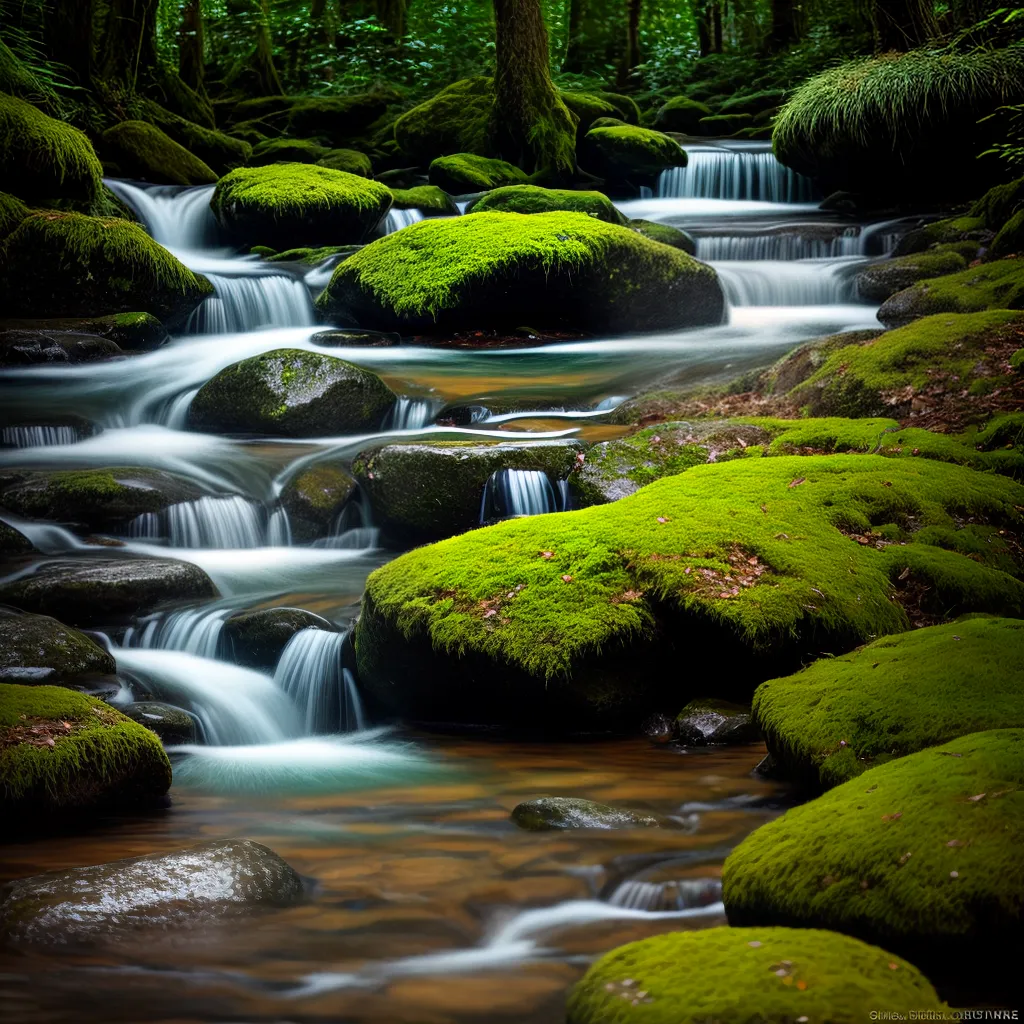 Fotos riacho floresta sombra meditacao