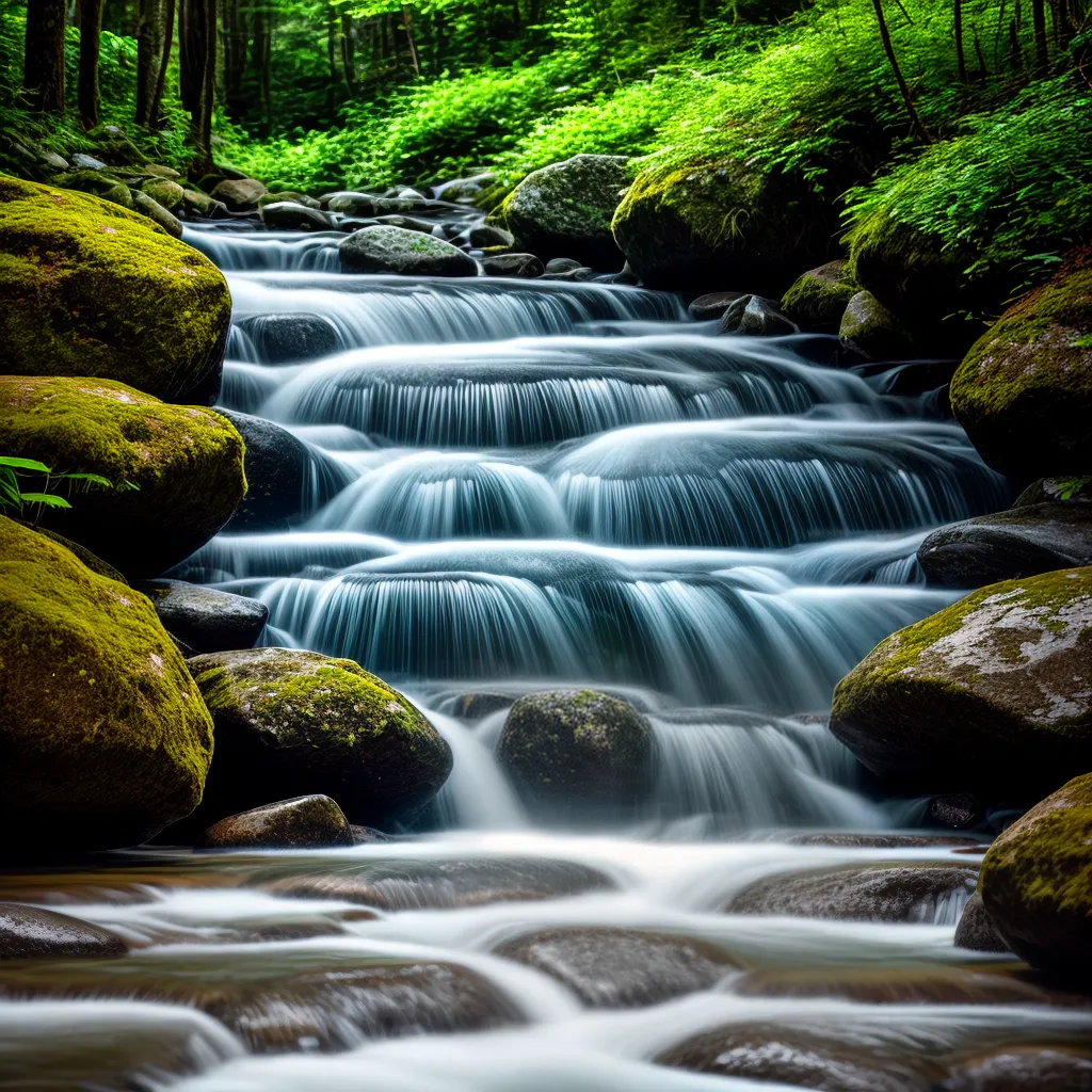 Fotos riacho sereno agua verde ceu azul
