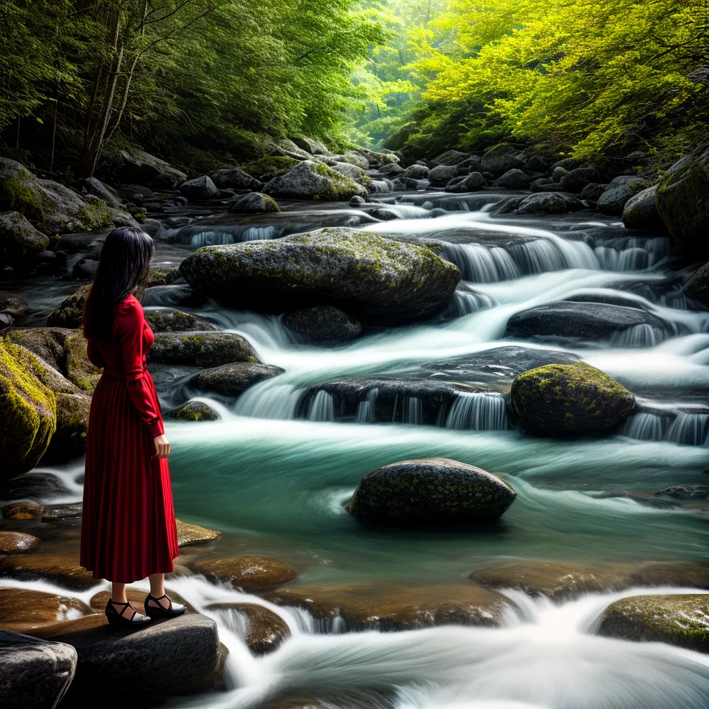 do blog: Desvendando o Significado de Sonhar com Água em Movimento 6 Fotos rio cristalino solitario contemplativo