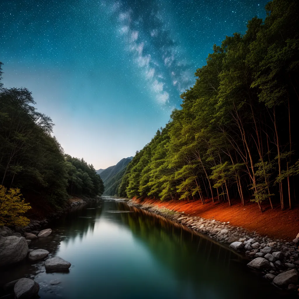 2. Jaguapitã: Descubra o significado de sonhar com rio 3 Fotos rio estrelas reflexao serenidade