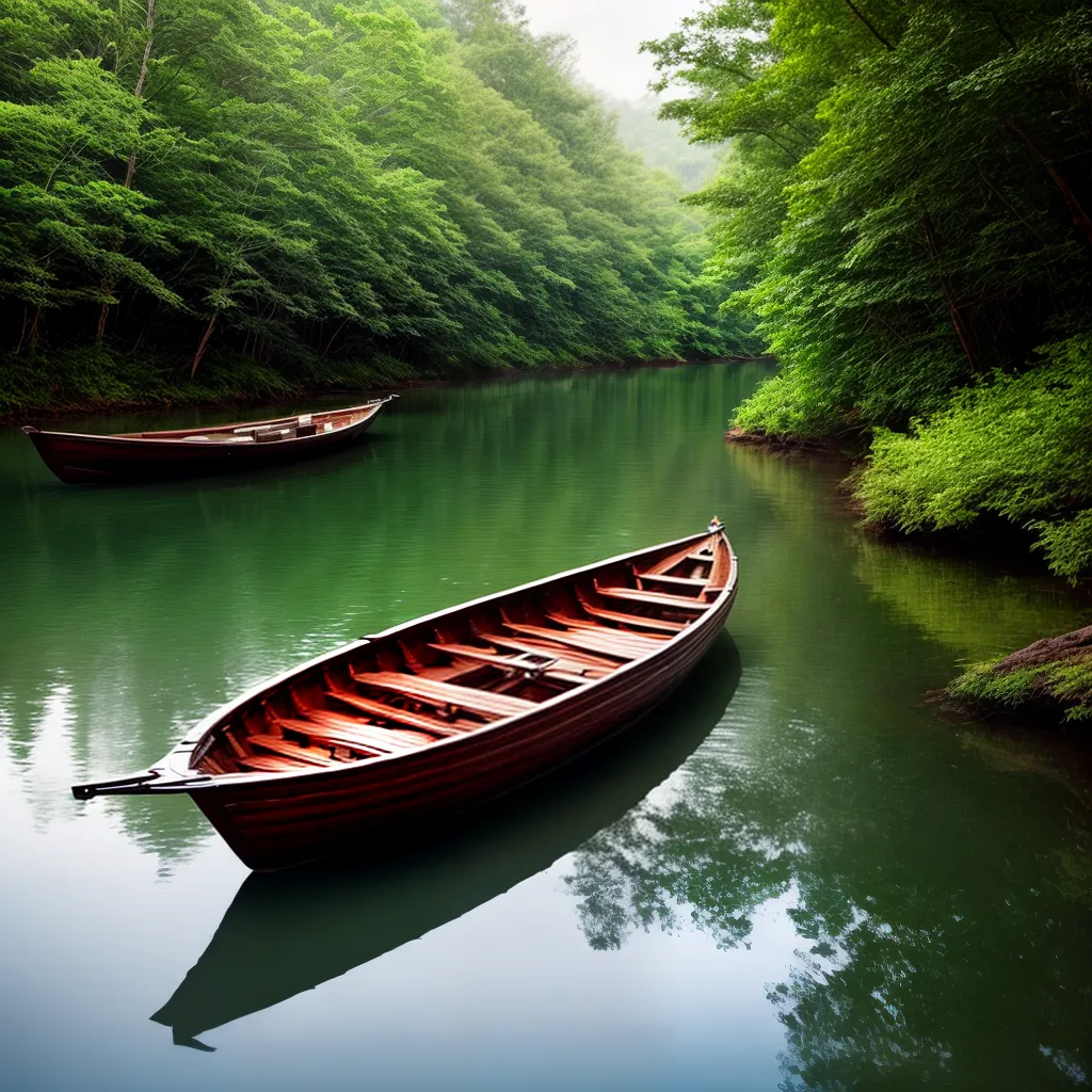 tação Navegável 5 Fotos rio floresta barco natureza serenidade