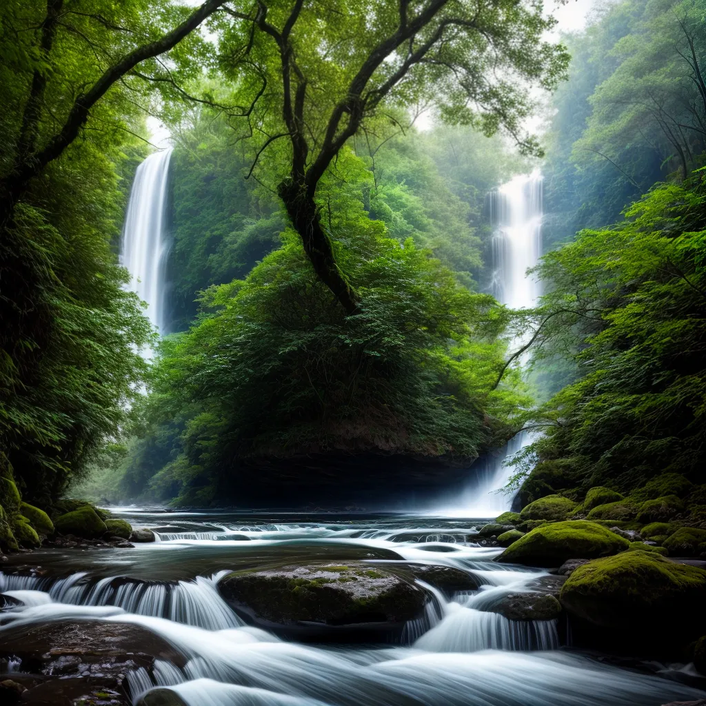 rio dos sonhos em meio à natureza: o significado de trilhas e cachoeiras 5 Fotos rio floresta jornada natureza aventura