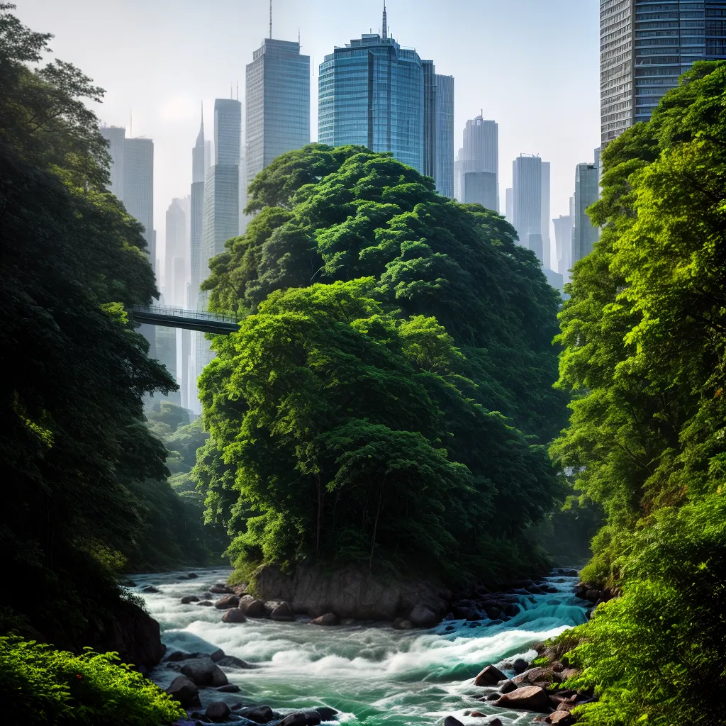 Sonhar com Florestas, Cidades e Rios: Qual Significado? 6 Fotos rio floresta urbano equilibrio