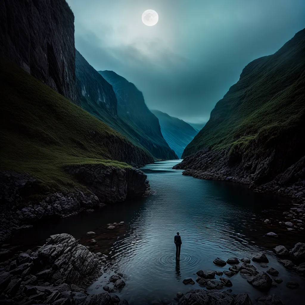 Descida misteriosa revela o significado de sonhar com água 5 Fotos rio lua reflexo mergulho inconsciente