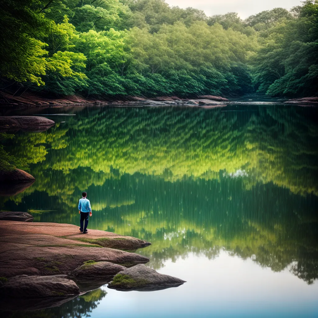Caminhando pelas Trilhas dos Sonhos: Significado de Sonhar com Água 5 Fotos rio natureza reflexao serenidade