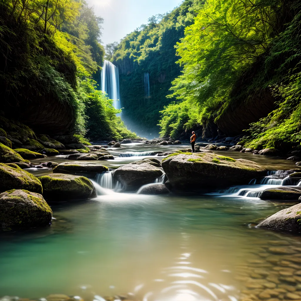 Correnteza e Autenticidade: descubra o significado de sonhar com água cristalina. 4 Fotos rio natureza serenidade pureza fluir