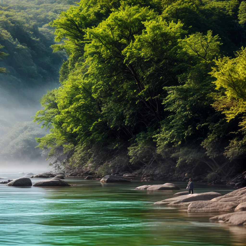 Fotos rio peixes serenidade sonhador