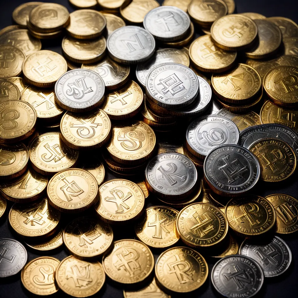 Significado de Sonhar com Dinheiro e Riqueza: Abundância e Estabilidade 5 Fotos riqueza moedas dolares ouro prata
