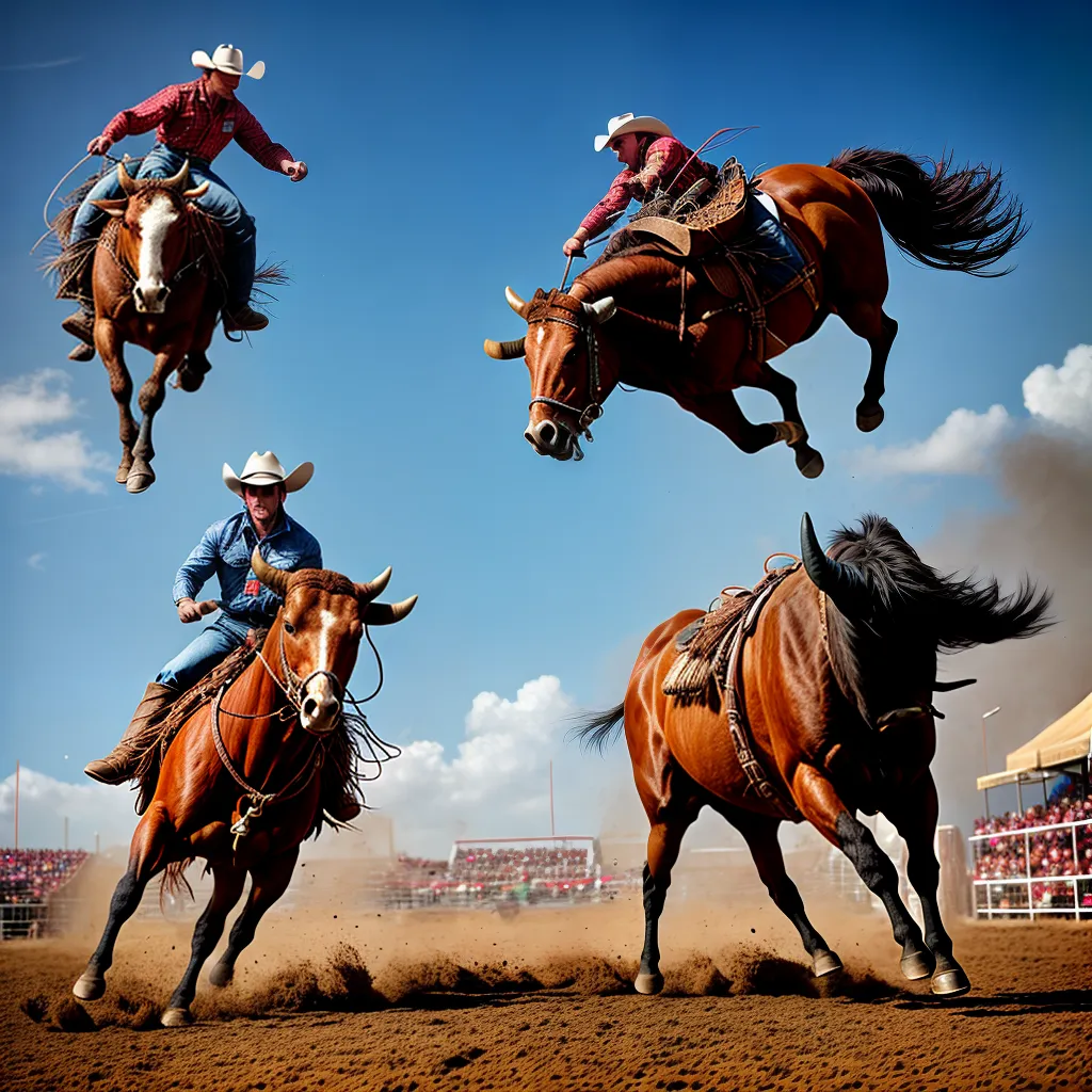 Fotos rodeio cowboy touro aventura risco