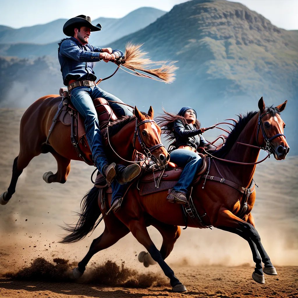 Fotos rodeo cowboy cavalgada chapeu poira