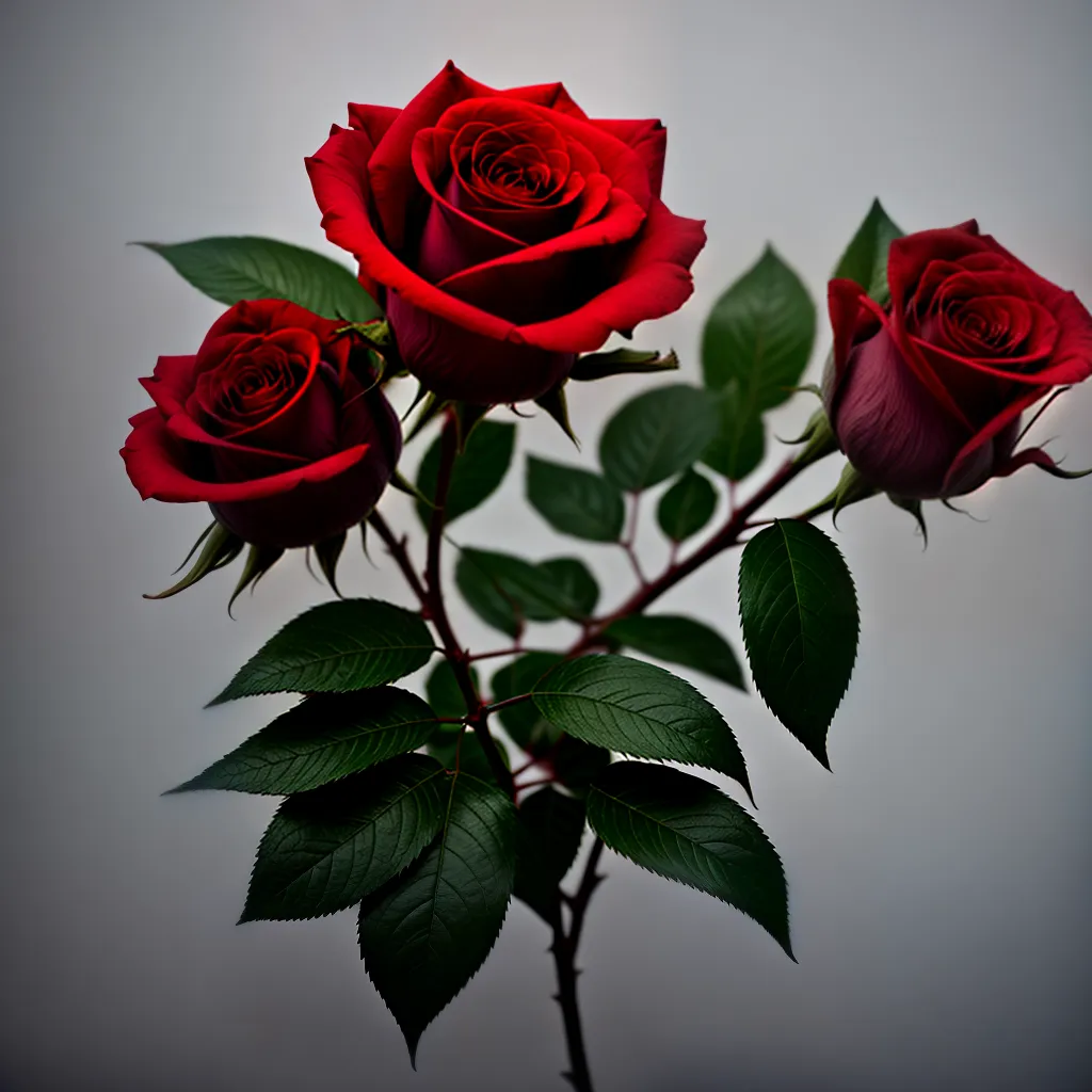 Fotos rosa vermelha intensa fundo escuro