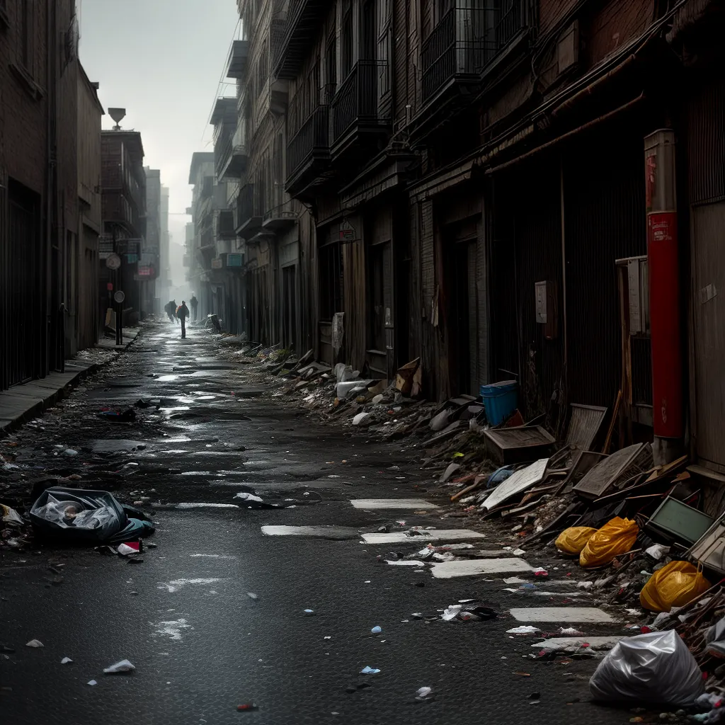 Fotos rua escura perigo lixo sombra